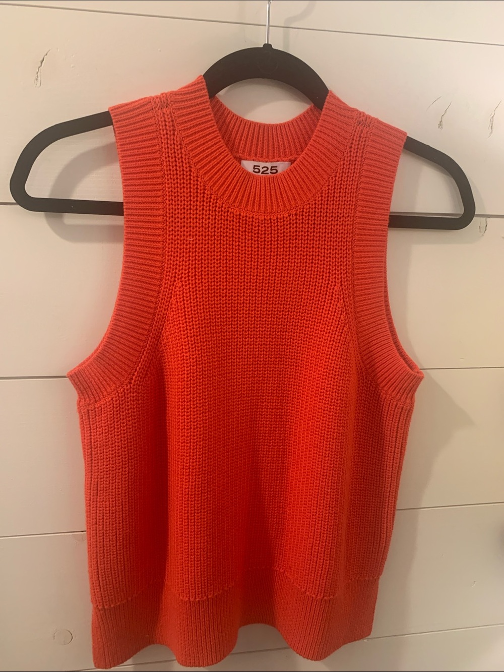 525 America Bright red  Ribbed Knit Tank cotton